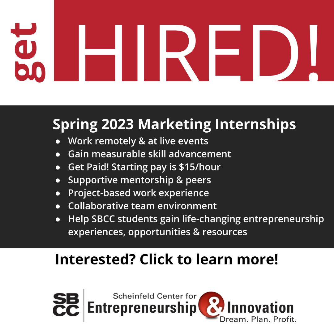 Marketing internships