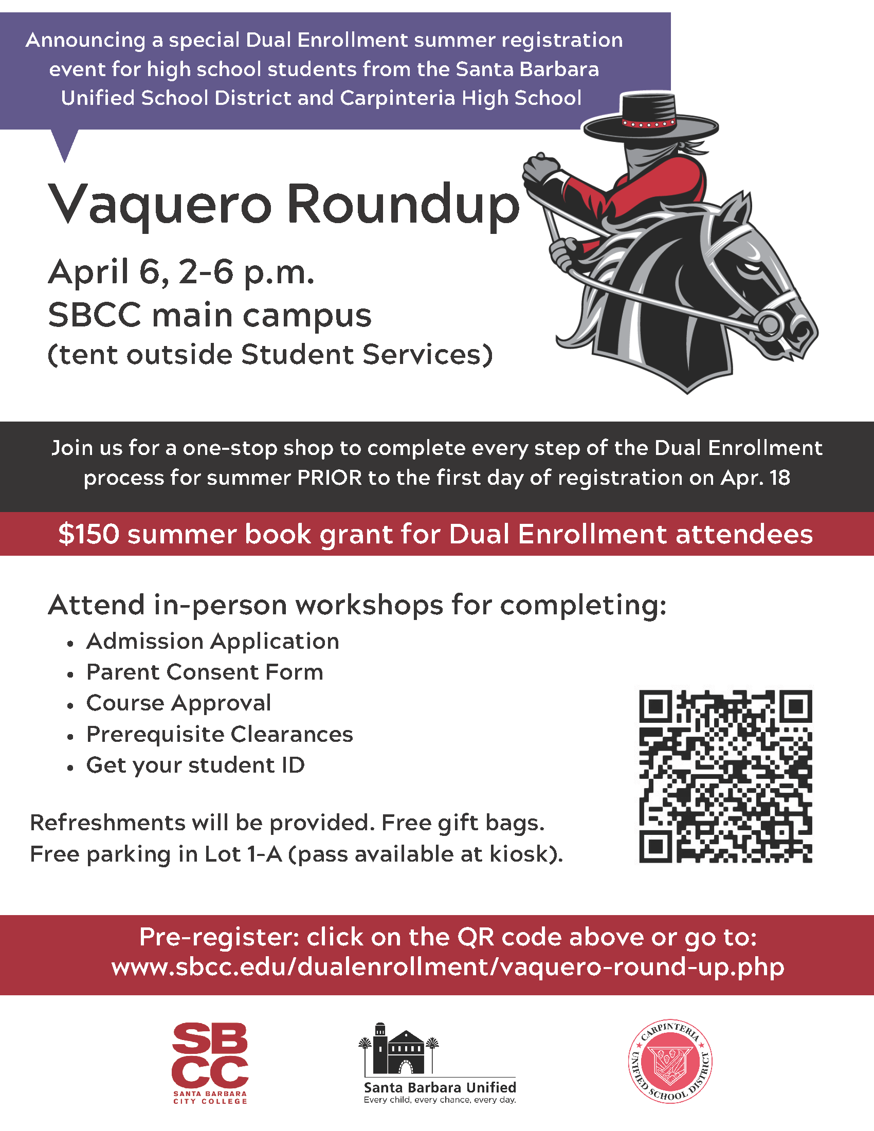 Vaquero Round-Up Date/Time Announcement Flyer