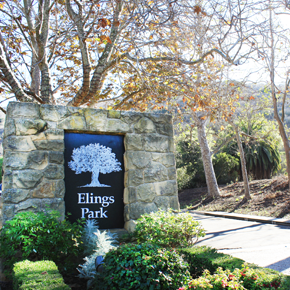 Los Positas Are with a picture of the gate to Elings Park